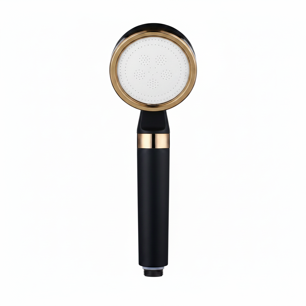 Black Gold Shower Head Small